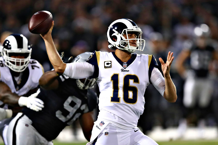 Jared Goff Rams vs Raiders 2018